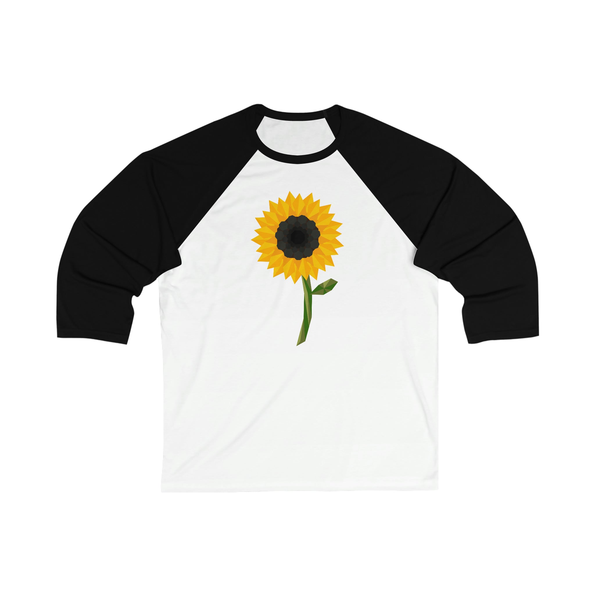 Sunflower 3\4 Sleeve Baseball Tee – Pristine Polygon